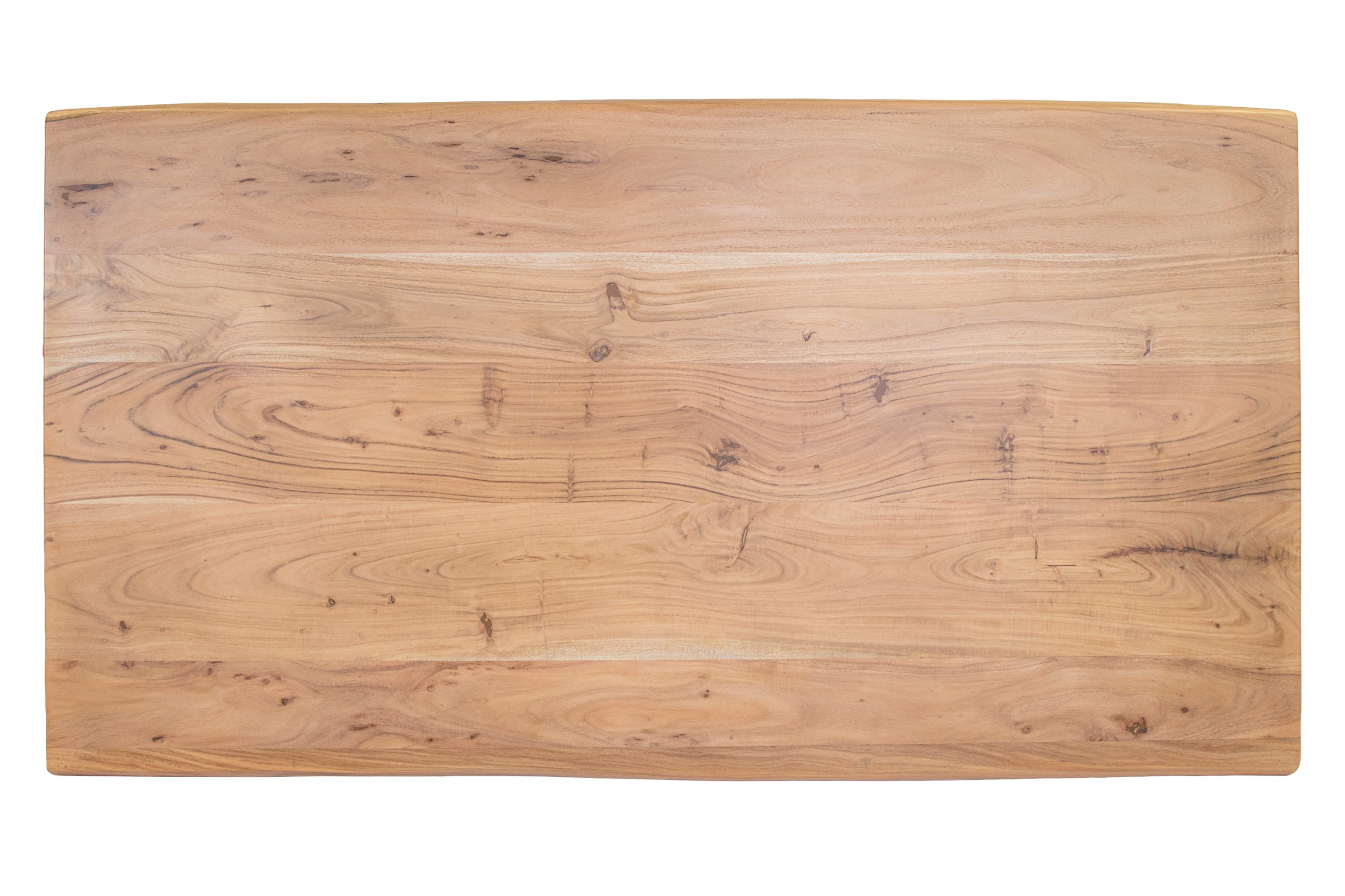 Tischplatte Baumkante 240 x 110 cm massiv Akazie Natur LUGANO – Bild 6