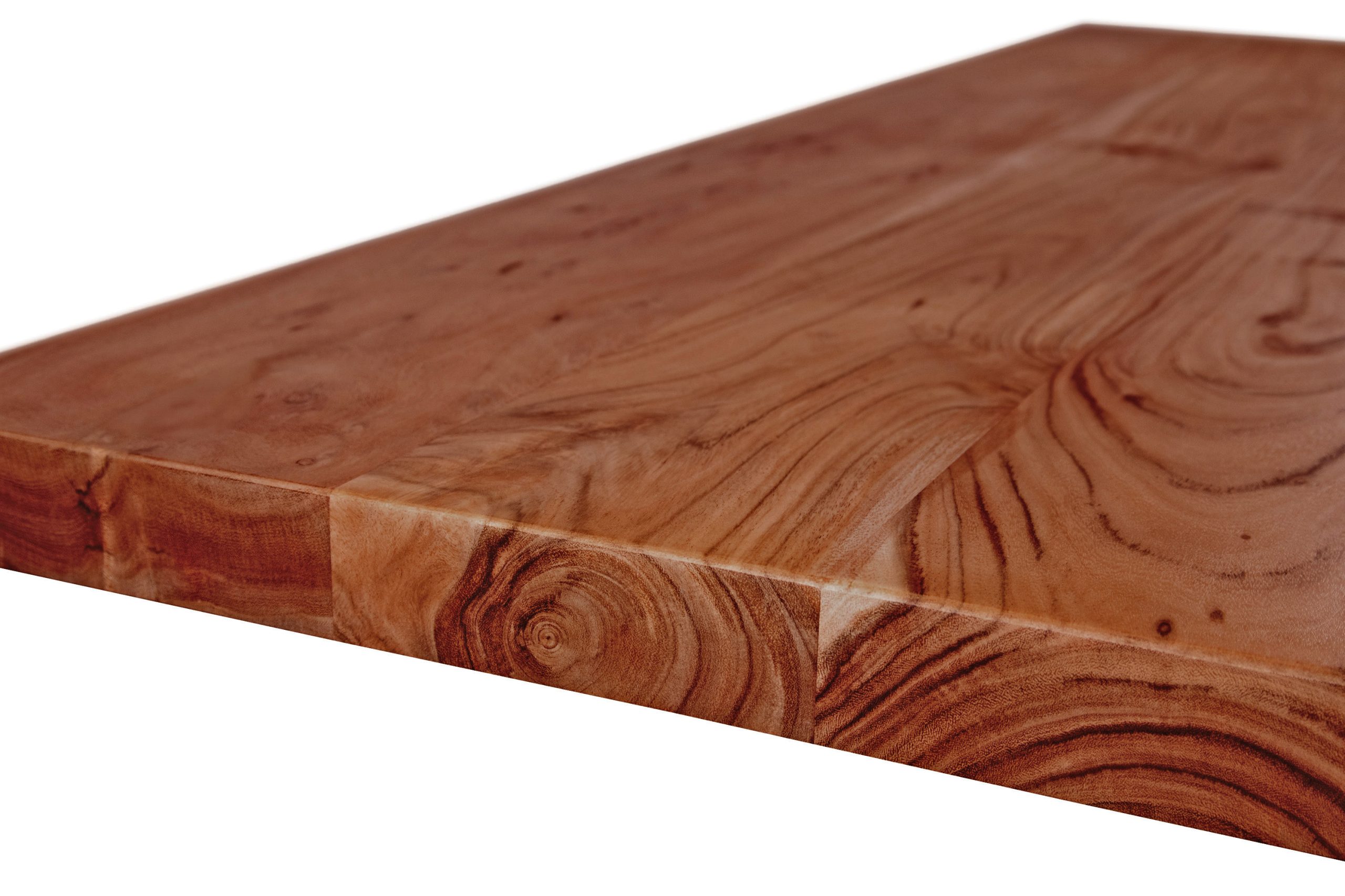 Tischplatte Baumkante 240 x 110 cm massiv Akazie Nussbaum LUGANO – Bild 5