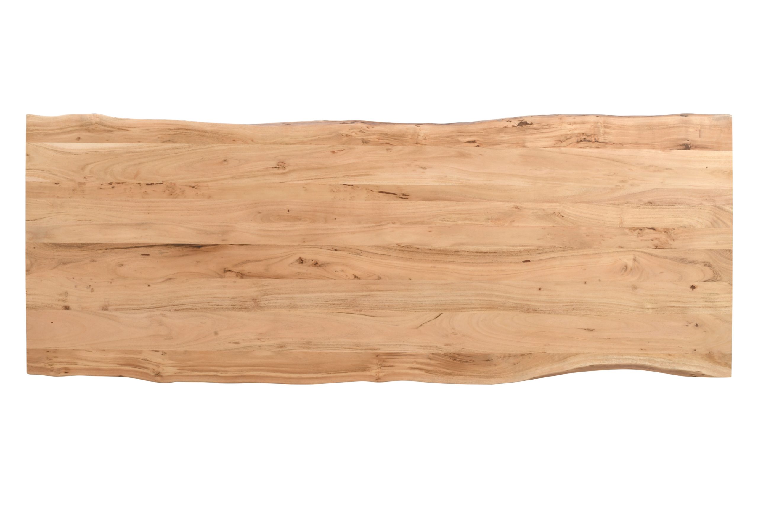 Tischplatte Baumkante 240 x 120 cm massiv Akazie Natur LUZERN – Bild 5