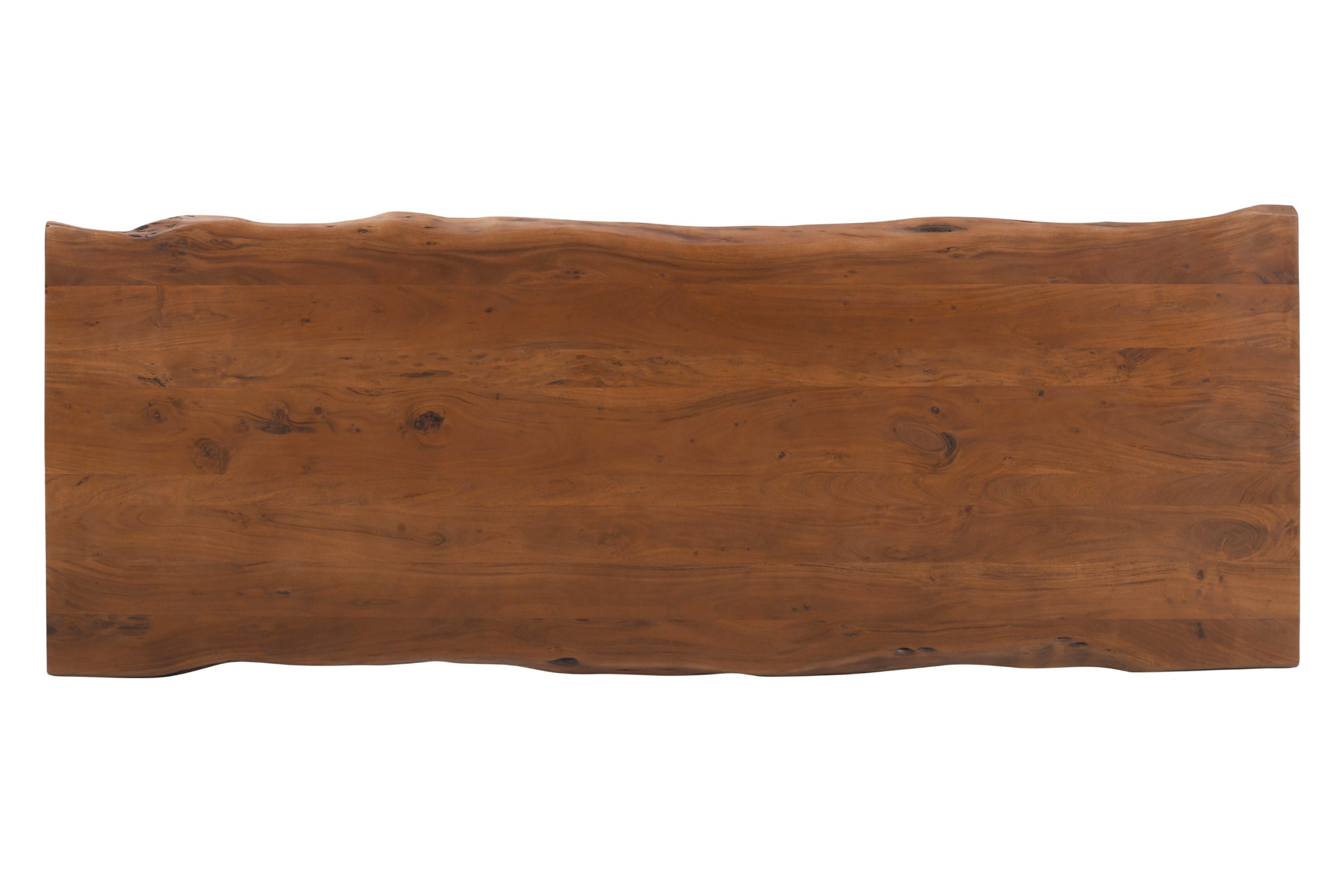 Tischplatte Baumkante 200 x 100 cm massiv Akazie Nussbaum LUZERN – Bild 5