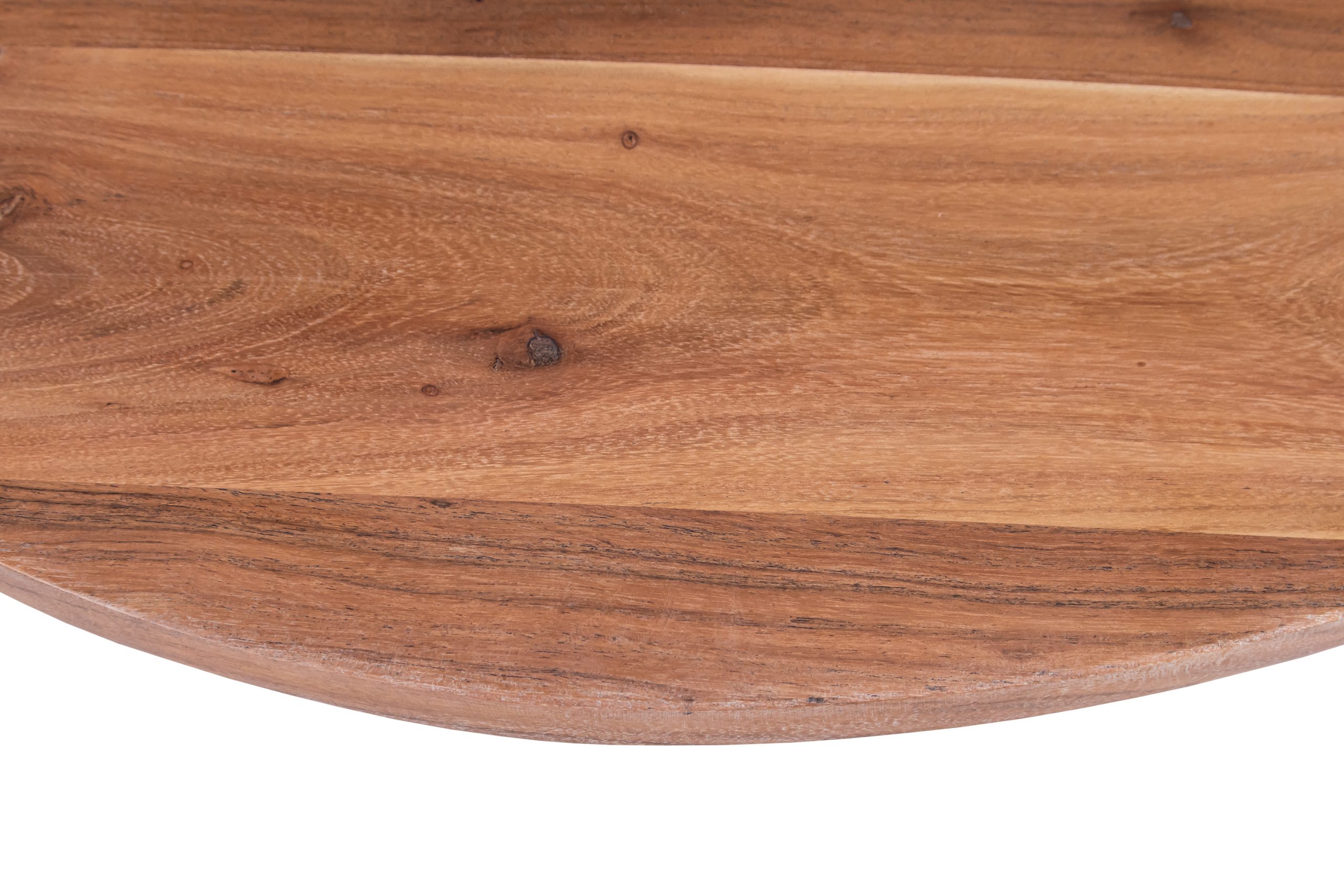 Tischplatte runde Form 90 x 90 cm Akazie natur massiv EMILIO – Bild 3