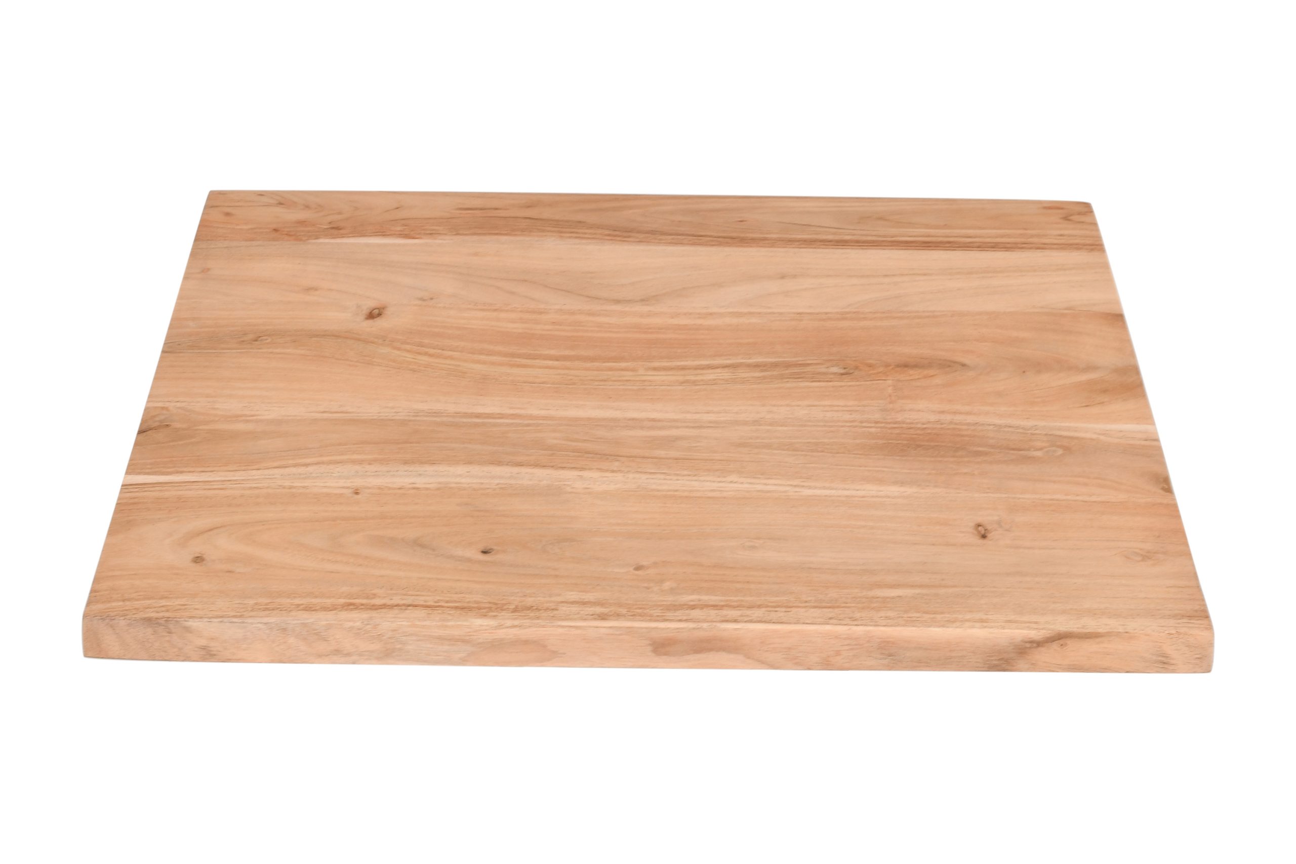 Tischplatte Gerade Kanten Akazie massiv Natur 60 x 60 cm BRASILEIRO – Bild 3