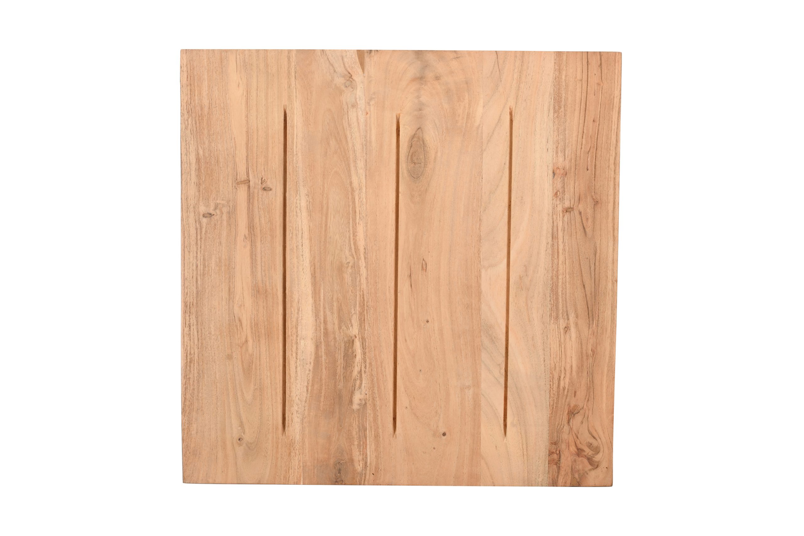 Tischplatte Gerade Kanten Akazie massiv Natur 75 x 75 cm BRASILEIRO – Bild 6