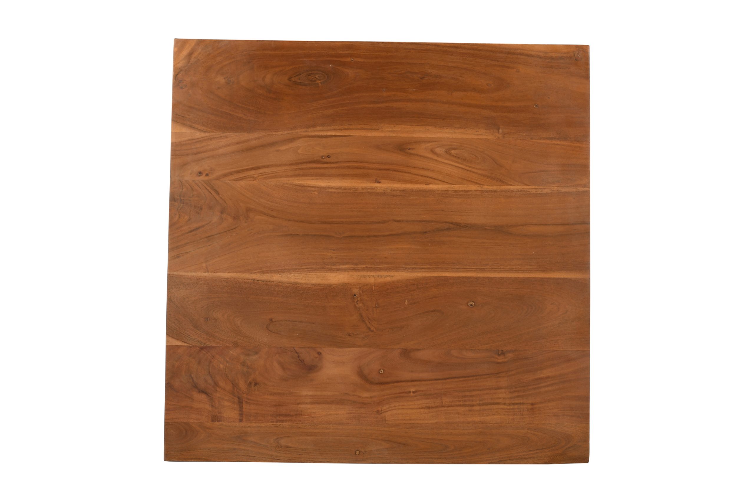 Tischplatte Gerade Kanten Akazie massiv Nussbaum 70 x 70 cm BRASILEIRO – Bild 5