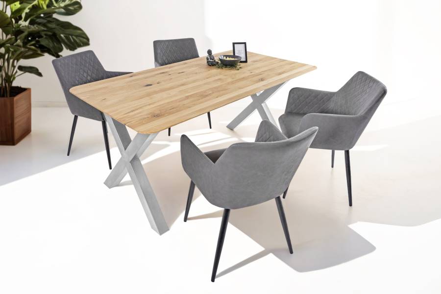 SAM_NEU-Esszimmer-Esszimmertische-Lotte-Baumkantentische.de-rund-x_gestell-silber-160-BKT_Lotte_silber_05