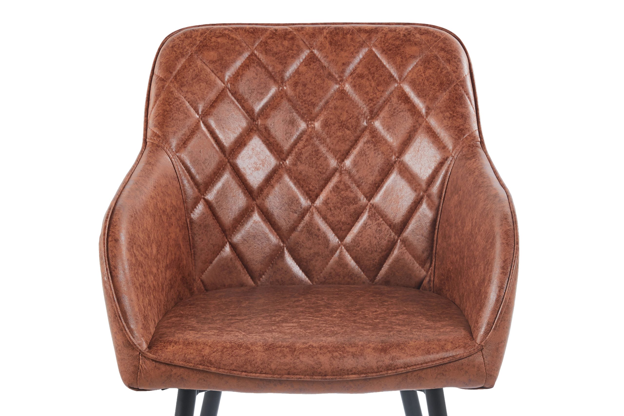 Esszimmer Armlehnstuhl Wildlederoptik schwarz Metallbeine LASSE – Bild 7