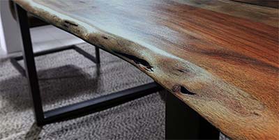 Baumkantentischplatte