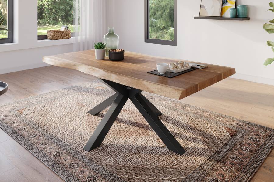 SAM_NEU-Esszimmer-Baumkante-Tische-Atlas-Natur-Spider-Gestell-schwarz-180-BKT_Atlas_natur_schwarz_01-2