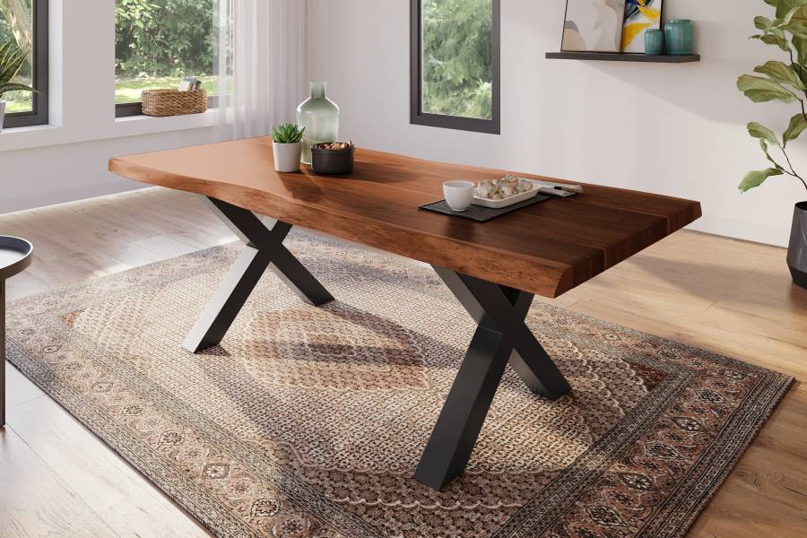 SAM_NEU-Esszimmer-Baumkante-Tische-Atlas-Nuss-X-Gestell-schwarz-220×100-BKT_Atlas_X_Gestell_schwarz_01-2