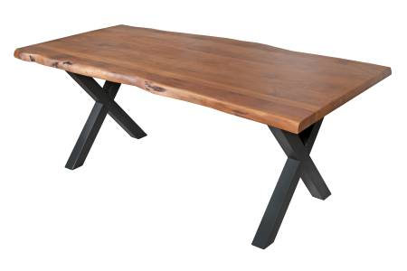 SAM_NEU-Esszimmer-Baumkante-Tische-Cali_aufgedoppelt-X_Gestell-BKT-nuss-schwarz-350-BKT_Cali_02-2