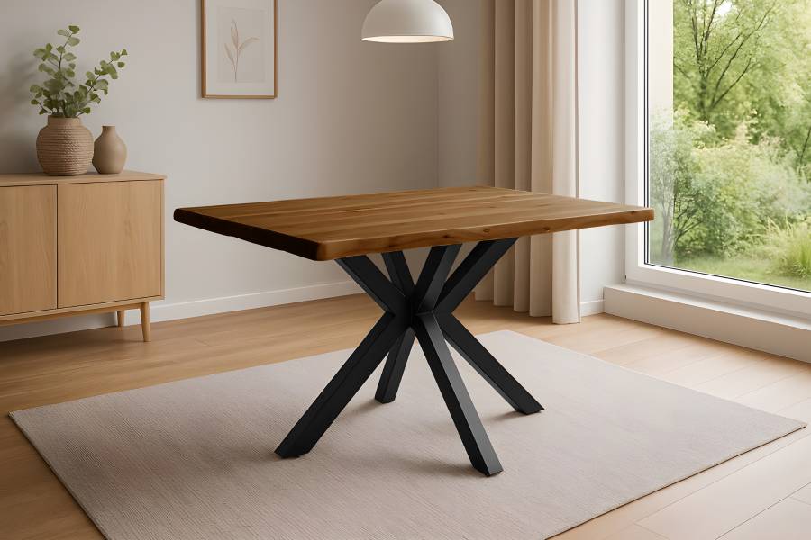 SAM_NEU-Esszimmer-Baumkante-Tische-Harley-BKT-honig-spider-schwarz-140-BKT_Harley_01