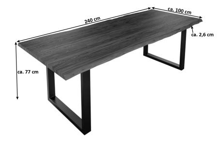 SAM_NEU-Esszimmer-Baumkante-Tische-Lauren-nougat-schwarz-240-Lauren_240_schwarz_02-1