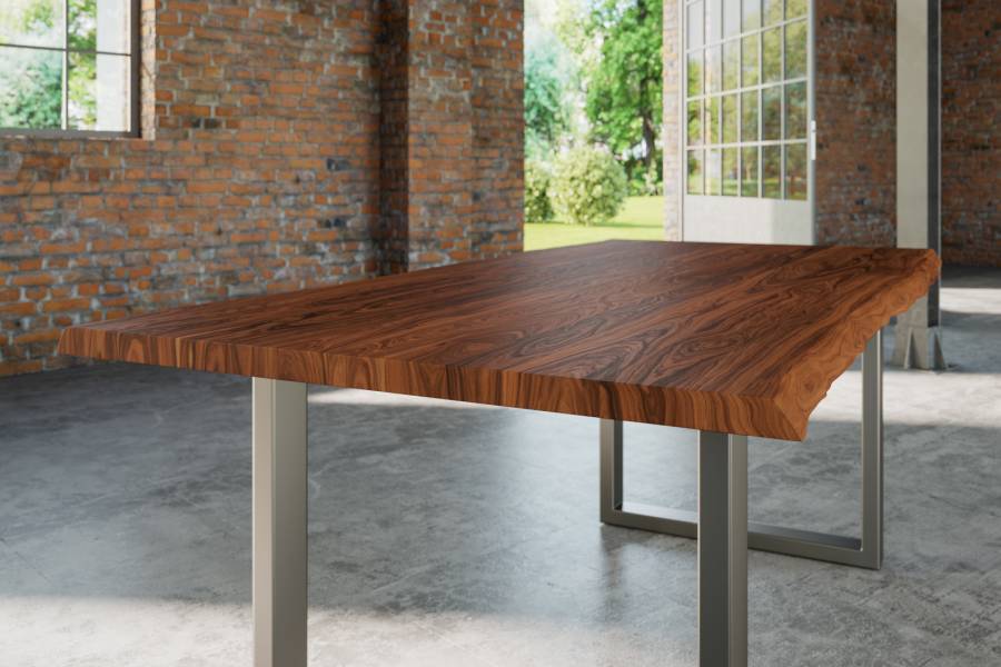 SAM_NEU-Esszimmer-Baumkante-Tische-Lauren-nougat-silber-200-Lauren_200_silber_04-2