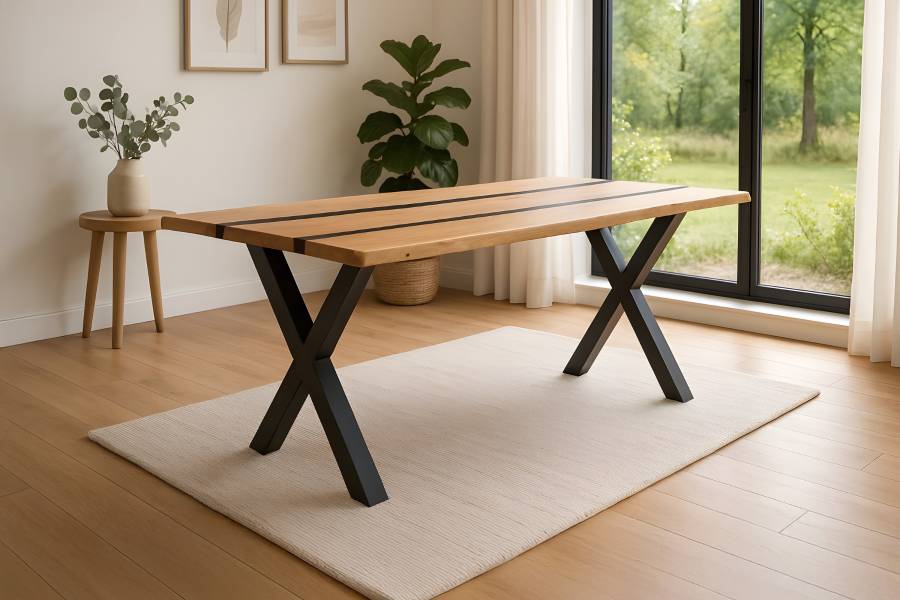 SAM_NEU-Esszimmer-Baumkante-Tische-Pedro-X_Gestell-BKT-140-BTK_Pedro_01-1