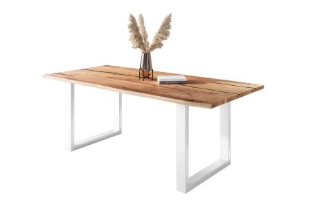 SAM_NEU-Esszimmer-Baumkante-Tische-Polly-Natur-U-Form-weiss-220-BKT_Polly_Akazie_natur_resin_220_U_weiss_neu_02