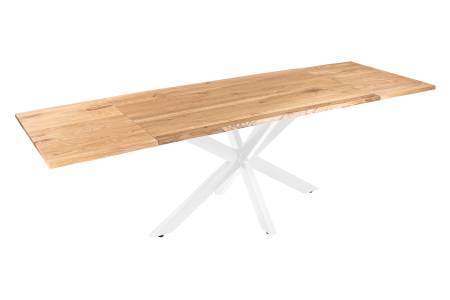 SAM_NEU-Esszimmer-Baumkante-Tische-Seattle_Serra-BKT-Serra_Erweiterbar-Spider-weiss-160-BKT_Serra_02