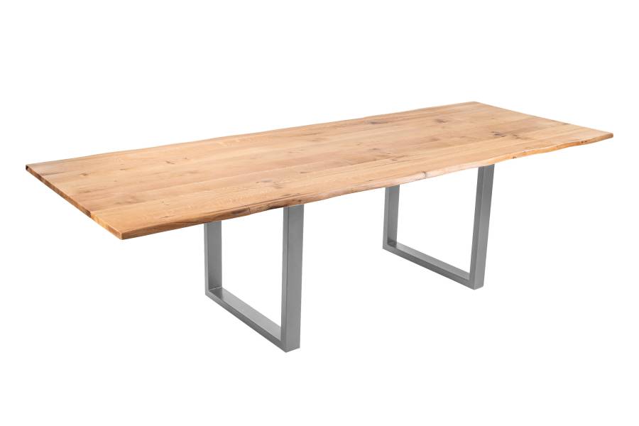 SAM_NEU-Esszimmer-Baumkante-Tische-Seattle_Serra-BKT-Serra_Erweiterbar-U_Gestell-silber-200-BKT_Serra_02