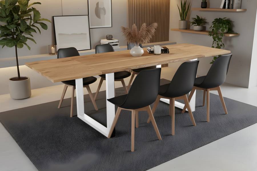 SAM_NEU-Esszimmer-Baumkante-Tische-Seattle_Serra-BKT-Serra_Erweiterbar-U_Gestell-weiss-160-BKT_Serra_05