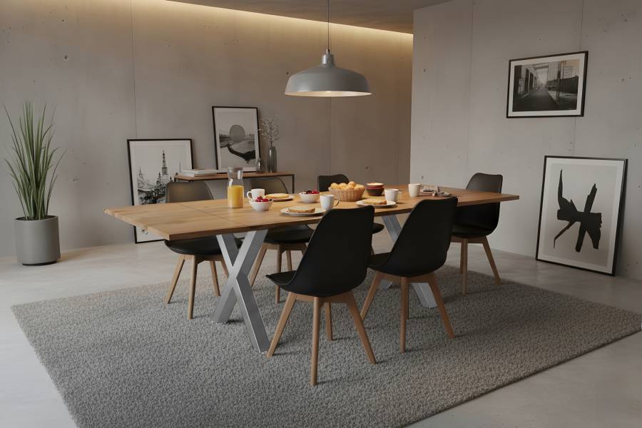 SAM_NEU-Esszimmer-Baumkante-Tische-Seattle_Serra-BKT-Serra_Erweiterbar-X_Gestell-silber-180-BKT_Serra_05