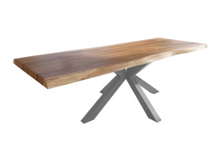 SAM_NEU-Esszimmer-Baumkante-Tische-Titan-Natur-Spider-Silber-320×120-ML_Titan_320x120_natur_Spider_silber_01-2