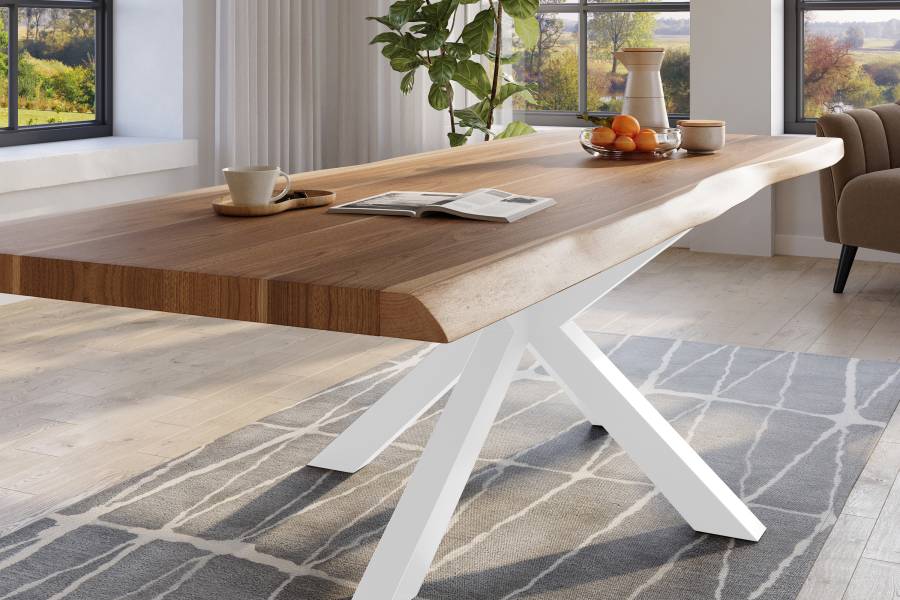 SAM_NEU-Esszimmer-Baumkante-Tische-Titan-Natur-Spider-WeiC39F-280×110-ML_Titan_280_natur_Spider_weiC39F_04-1
