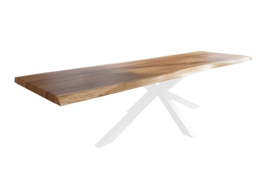 SAM_NEU-Esszimmer-Baumkante-Tische-Titan-Natur-Spider-WeiC39F-300×110-ML_Titan_300_natur_Spider_weiC39F_01