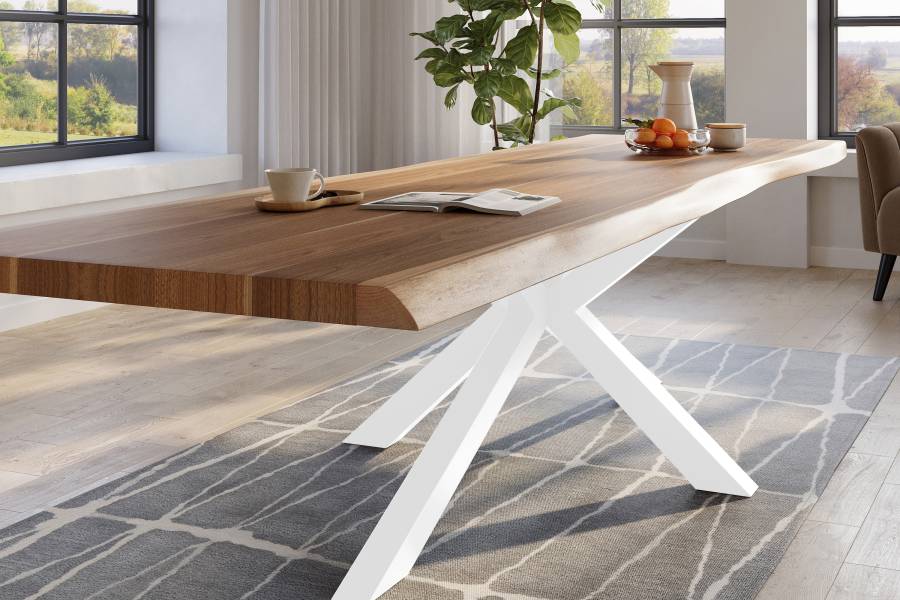 SAM_NEU-Esszimmer-Baumkante-Tische-Titan-Natur-Spider-WeiC39F-300×110-ML_Titan_300_natur_Spider_weiC39F_04