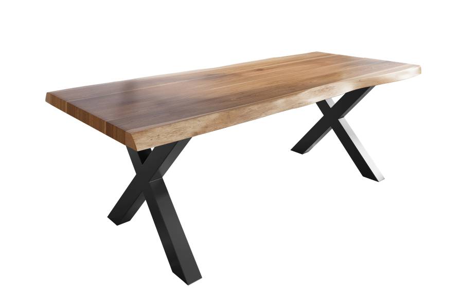 SAM_NEU-Esszimmer-Baumkante-Tische-Titan-Natur-X-Gestell-Schwarz-220×110-ML_Titan_220_natur_X_schwarz_01-1