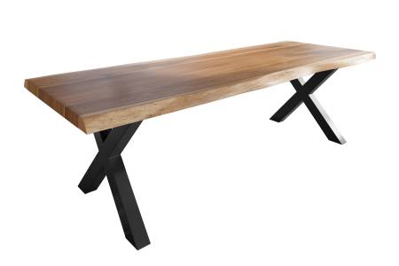 SAM_NEU-Esszimmer-Baumkante-Tische-Titan-Natur-X-Gestell-Schwarz-260×120-ML_Titan_260_natur_X_schwarz_01-2