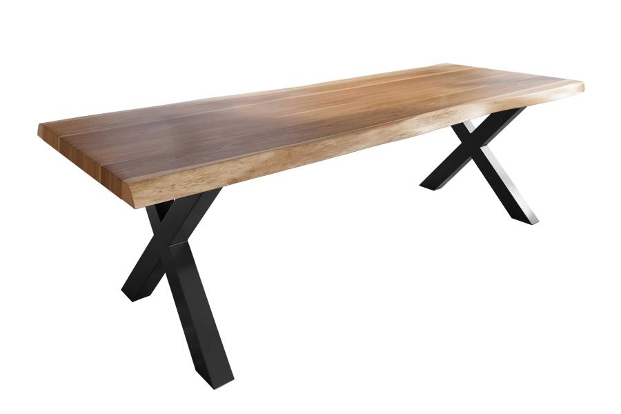 SAM_NEU-Esszimmer-Baumkante-Tische-Titan-Natur-X-Gestell-Schwarz-280×110-ML_Titan_280_natur_X_schwarz_01-4