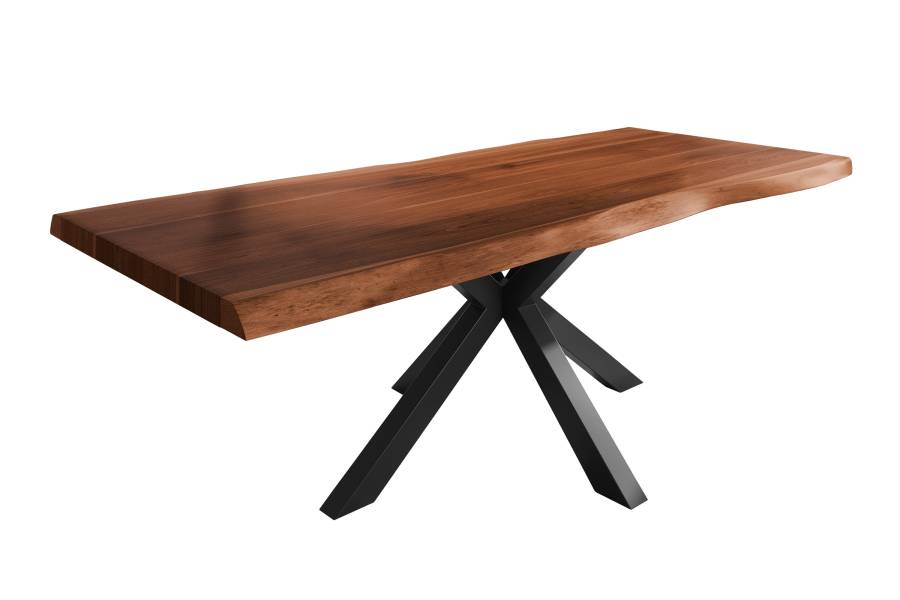 SAM_NEU-Esszimmer-Baumkante-Tische-Titan-Nuss-Spider-Schwarz-240×120-ML_Titan_240_nuss_Spider_schwarz_01