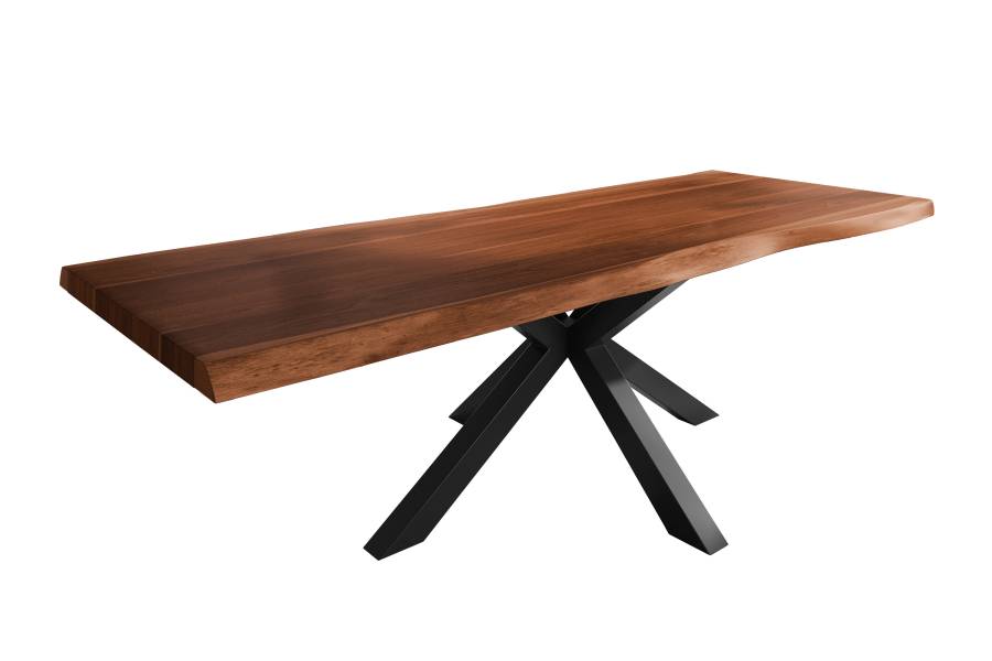 SAM_NEU-Esszimmer-Baumkante-Tische-Titan-Nuss-Spider-Schwarz-280×120-ML_Titan_280_nuss_Spider_schwarz_01