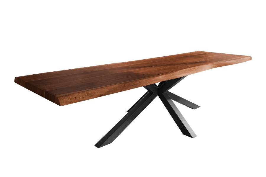 SAM_NEU-Esszimmer-Baumkante-Tische-Titan-Nuss-Spider-Schwarz-300×110-ML_Titan_300_nuss_Spider_schwarz_01-1