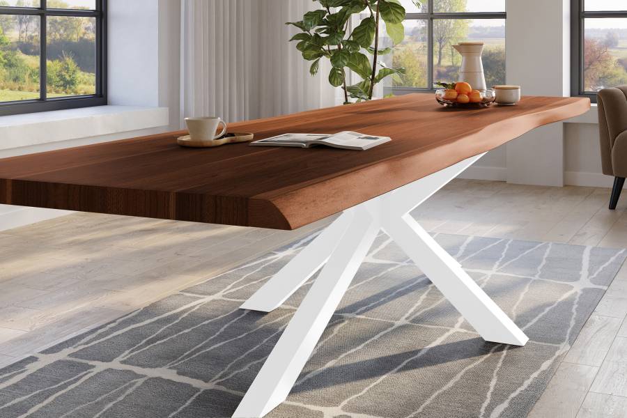 SAM_NEU-Esszimmer-Baumkante-Tische-Titan-Nuss-Spider-WeiC39F-300×110-ML_Titan_300_nuss_Spider_weiC39F_04-1