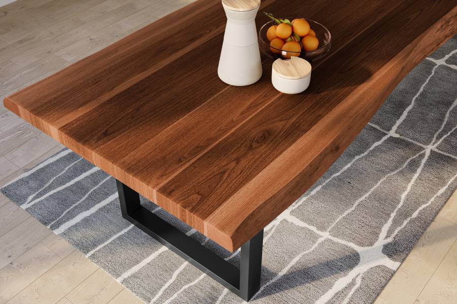 SAM_NEU-Esszimmer-Baumkante-Tische-Titan-Nuss-U-Gestell-Schwarz-350×120-ML_Titan_350_nuss_U_schwarz_03