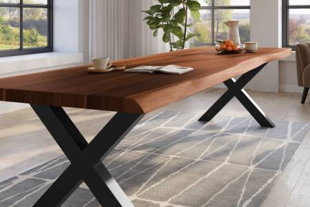 SAM_NEU-Esszimmer-Baumkante-Tische-Titan-Nuss-X-Gestell-Schwarz-350×120-ML_Titan_350_nuss_X_schwarz_04