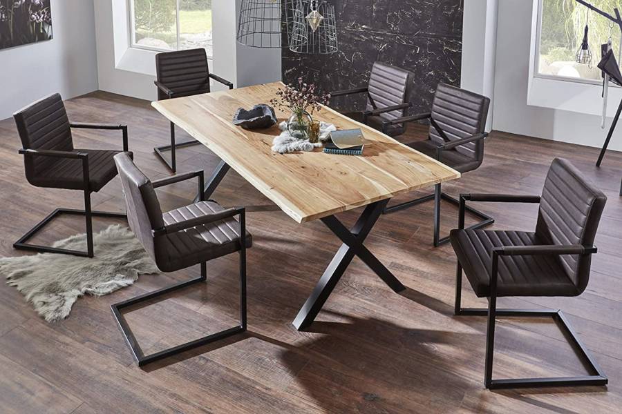 SAM_NEU-Esszimmer-Baumkante-Tische-Xaver-Natur-Schwarz-280-Xaver_280_natur_schwarz_07