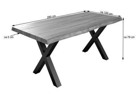 SAM_NEU-Esszimmer-Baumkante-Tische-Xerez-nuss-schwarz-280-Xerez_nussbaum_schwarz_02-5