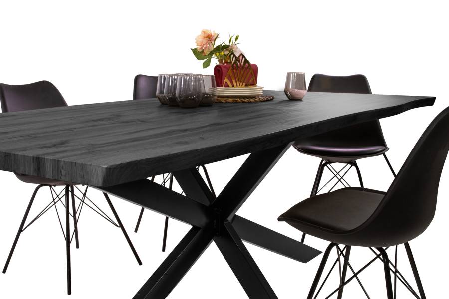 SAM_NEU-Esszimmer-Esszimmertische-Josy-Grau-Spider-schwarz-200-BKT_Josy_grau_04-3