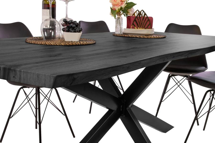 SAM_NEU-Esszimmer-Esszimmertische-Josy-Grau-Spider-schwarz-220-BKT_Josy_grau_04-1