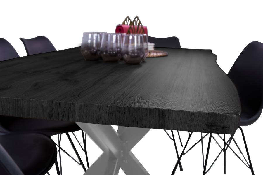 SAM_NEU-Esszimmer-Esszimmertische-Josy-Grau-Spider-silber-160-BKT_Josy_grau_04-1