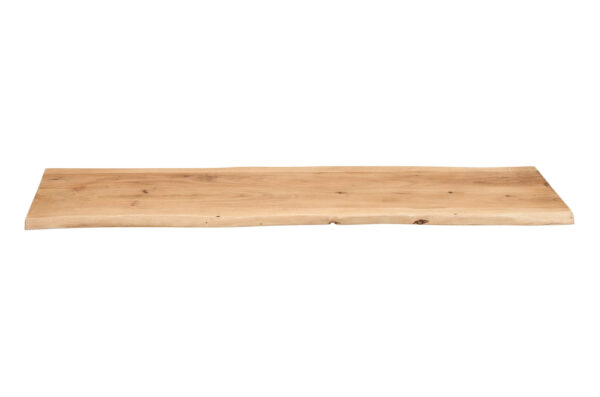 Holzplatte Akazienholz eiche massiv 120x30 cm Holzbrett einseitige Baumkante ARYA