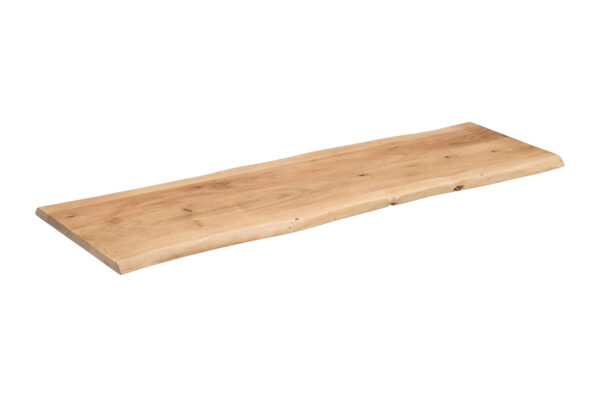 Holzplatte Akazienholz eiche massiv 120x30 cm Holzbrett einseitige Baumkante ARYA