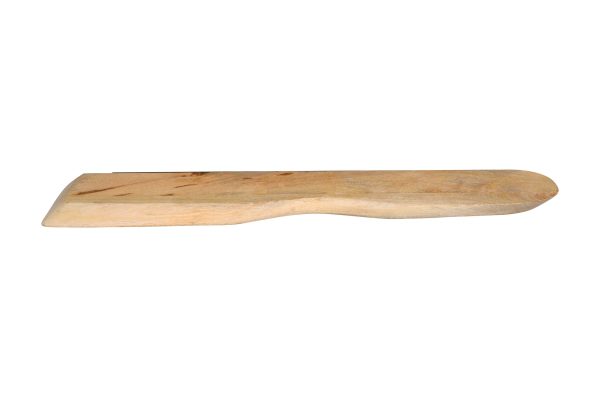 Wandregal Mangoholz massiv & rau 100x20 cm Holzregal Steckboard Baumkante LIORA