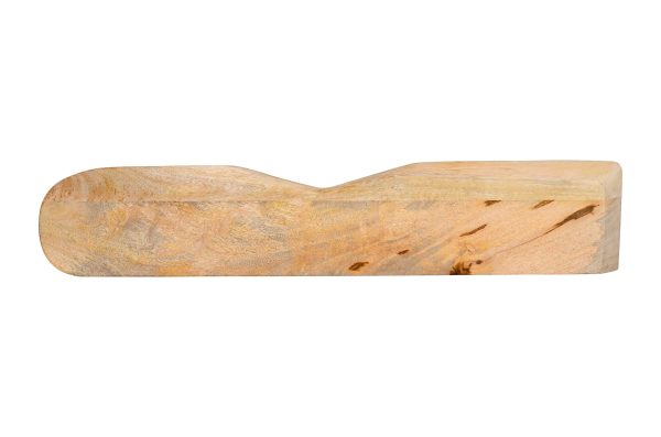 Wandregal Mangoholz massiv & rau 100x20 cm Holzregal Steckboard Baumkante LIORA