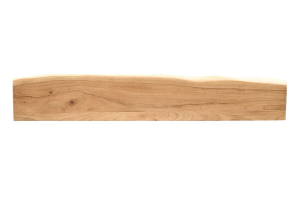 Wandregal Akazienholz eiche massiv 120x20 cm Holzregal Steckboard Baumkante AMANDA