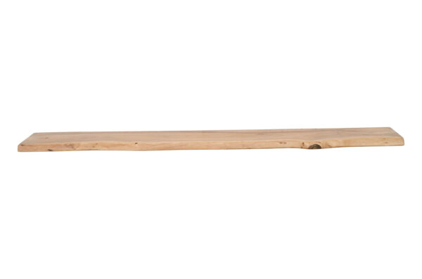 Wandregal Akazienholz eiche massiv 160x20 cm Holzregal Steckboard Baumkante AMANDA