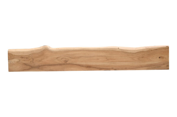 Wandregal Akazienholz eiche massiv 160x20 cm Holzregal Steckboard Baumkante AMANDA