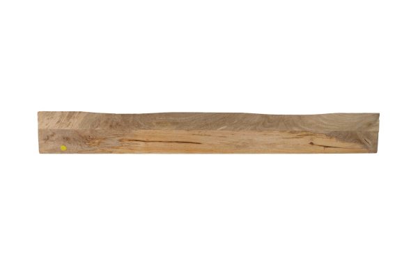Wandregal Mangoholz massiv & rau 140x20 cm Holzregal Steckboard Baumkante AMANDA