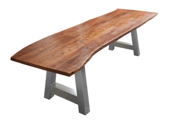 SAM NEU Esszimmer Baumkante Tische Adelaide Nussbaum silber 300 Adelaide Nussbaum 300 silber 02